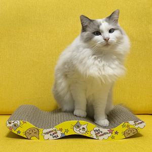 Neues Design Wellenform Karton <span class=keywords><strong>Cat</strong></span> Scratch ers Big <span class=keywords><strong>Cat</strong></span> Scratching Board Pad Spielzeug - Product Image 5