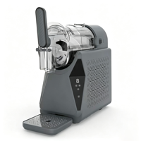 Machine à granita compacte de bureau personnalisable, silencieuse, à refroidissement rapide par compresseur, avec réservoir unique standard, pour la maison et le commerce