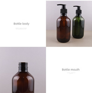 Trong Kho 300Ml 500Ml Dầu Gội Chai Nhự<span class=keywords><strong>a</strong></span> Pet Hổ Phách Màu Xanh Lá Cây Cơ Thể Rử<span class=keywords><strong>a</strong></span> Chai Rỗng Lotion Bơm Chai Cho Mỹ Phẩm Đóng Gói - Product Image 5