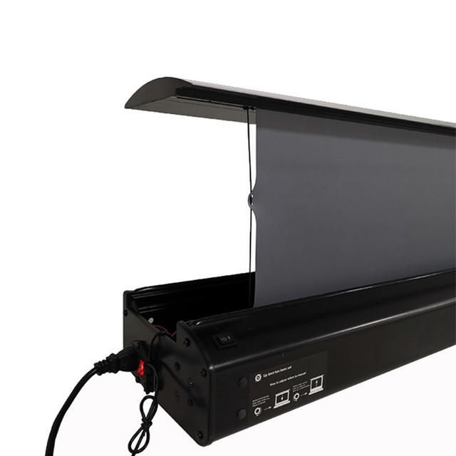 120 Inch Motorized Electric Projector Screen UST ALR Roll up PET Crystal Screen Projection Screens