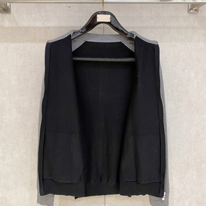 Veste zippée en tricot pour homme, style designer de luxe, col haut, couleur contrastée, pull décontracté, automne-hiver - Product Image 3