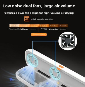 Portable UV Toothbrush Sterilizer <b>Case</b> Warm Air Drying Dual <b>Fan</b> Smart Sensor Sanitizing Holder for Travel Oral Care - Product Image 5