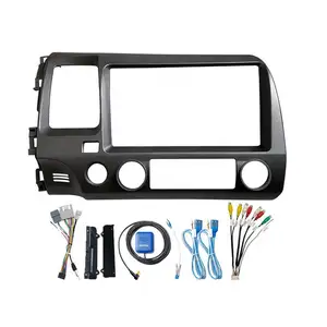 Car DVD Frame Kits for Honda Civic 2005-2012(original style) with Cable Wiring Harness other auto parts(caff693)