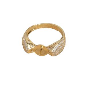 Anillo Abierto de Plata S925 con Circonita, Anillo Ajustable para Dedo de 3mm-6mm, JG5454, Accesorios de Plata para la Fabricación de Joyería - Product Image 5