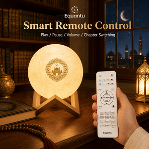 Haut-parleur intelligent Coran Equantu, lampe lune SQ168, contrôle par application, 17 langues, Coran complet, éclairage RGB, Islam - Product Image 6