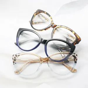 Nieuwe Mode Cat Eye Optische Montuur Bril Brillen Vrouwen Mannen Tr90 Brilmonturen