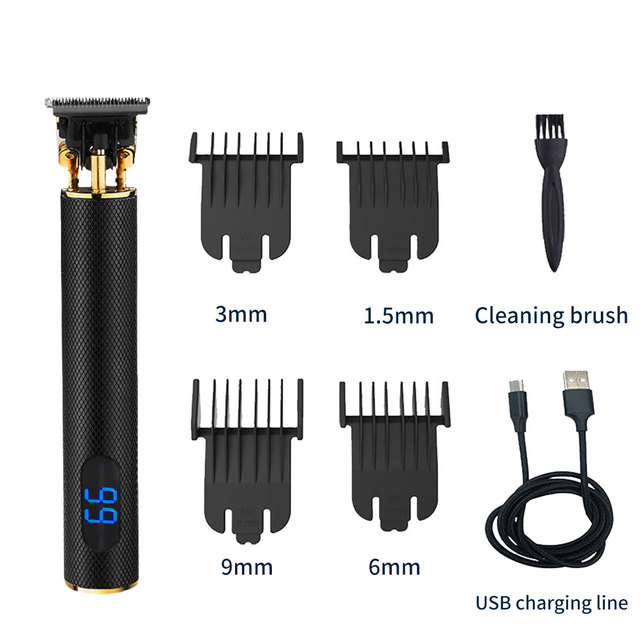 Upgrade T9 Hair Clippers LCD Display USB Rechargeable Cordless Zero Gapped Trimmer Hair Clipper for Mens Styling Hair
