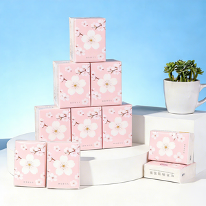 <span class=keywords><strong>Mouchoirs</strong></span> de poche sans poussière en pâte de bois vierge, vente en gros, avec logo publicitaire, 16,5 g x 3 plis, 200 x 205 mm - Product Image 1