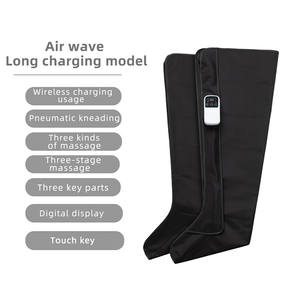 Massaggiatore per le gambe con compressione dell'aria e calore, massaggiatore per il ginocchio della coscia del polpaccio per alleviare il dolore, il recupero degli stivali di compressione - Product Image 5