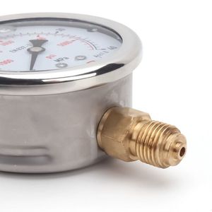 Manomètre analogique FrD 400 bars 6000 Psi pour pompe de nettoyage haute pression pour lavage de voiture avec connecteur G1 4 - Product Image 3