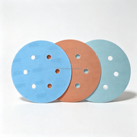 Disque de ponçage en papier latex de 6 pouces (150 mm) à 6 trous, avec fixation auto-agrippante, grain P600-P5000, pour carrosserie automobile, meubles et polissage de miroirs