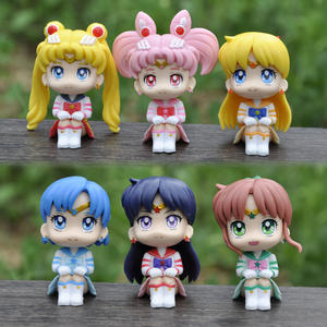 Figurine PVC tendance <span class=keywords><strong>Sailor</strong></span> <span class=keywords><strong>Moon</strong></span>, modèle mignon Tsukino Usagi, petite poupée ornementale, cadeau pour filles de 14 ans et plus - Product Image 2