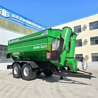 Chariot de transport de céréales à grande vitesse BEIYUAN, tracté par un tracteur, avec pompe et boîte de vitesses |   Remorque de traîneau pour moissonneuse-batteuse et fertiliseur