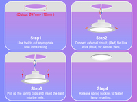 Spot LED intelligent encastrable ultra-plat, orientable, RGB CCT, dimmable, 7W 10W, avec garantie personnalisée