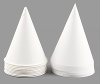 Gobelet à cône en papier roulé jetable à paroi unique écologique personnalisé gobelet d'eau et de crème glacée d'aéroport à bas prix
