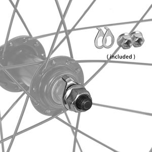 Rueda Delantera de Repuesto para <span class=keywords><strong>Bicicleta</strong></span> Infantil JOYSUN de 12-<span class=keywords><strong>16</strong></span> Pulgadas con Neumático de Goma y Cámara de Aire, Color Negro, <span class=keywords><strong>16</strong></span>-22 Orificios para Radios, Llanta con Radios - Product Image 6