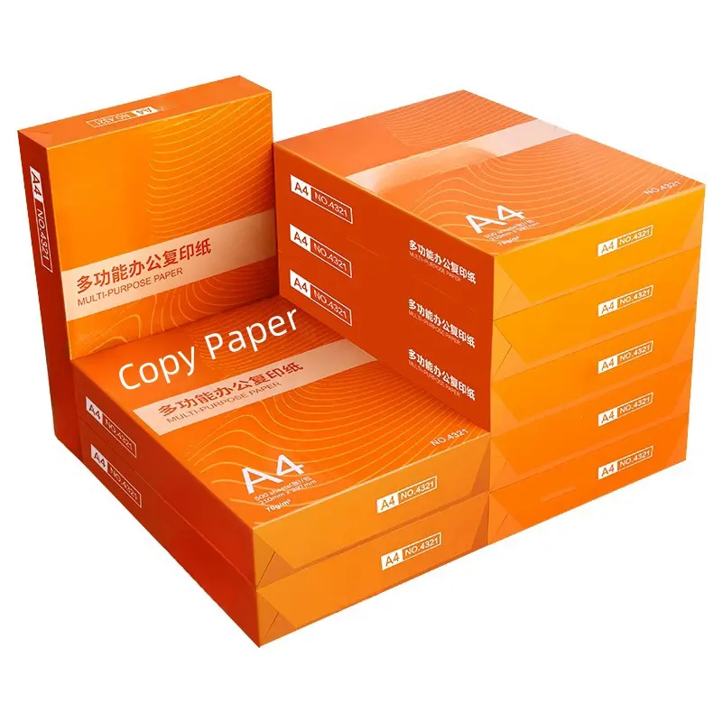 Cost Price A4 Paper 70 Gsm 75gsm 80gsm Hard A4 Copy Bond Print Paper Draft Double White Printer Office Copy Paper