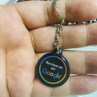 Etiqueta Inteligente RFID NFC de PVC de 13.56MHz, Mini Etiqueta Tipo Tarjeta de Visita con Código QR, Control de Acceso sin Contacto, Llavero para Mascotas, Chip 216, Resistente al Agua