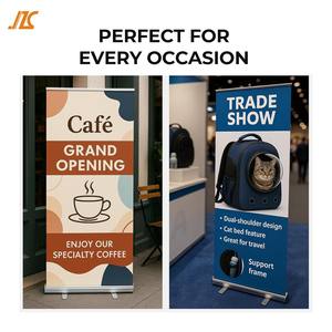 Op maat gemaakte roll-up banner 80x200 aluminium frame draagbare geprinte staande display reclame buitenpromoties - Product Image 2