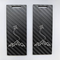 Étiquettes de bagages personnalisées en fibre de carbone, étiquettes de bagages pour voyages d'affaires avec logo personnalisé