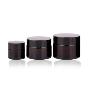 10Ml 30Ml 50Ml 110Ml <span class=keywords><strong>210Ml</strong></span> Hổ Phách <span class=keywords><strong>Glass</strong></span> Jar Với Nắp Màu Đen Màu Nâu Thủy Tinh <span class=keywords><strong>Container</strong></span> Với Nắp - Product Image 3