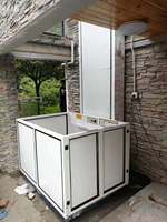 Ascenseur hydraulique électrique personnalisé pour villa commerciale, ascenseur résidentiel en acier inoxydable pour maison avec certification CE
