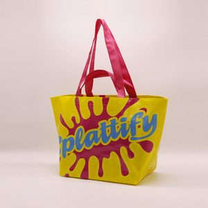 <span class=keywords><strong>Bolsa</strong></span> de Compras Personalizada de Polipropileno Tejido, <span class=keywords><strong>Bolsa</strong></span> Reutilizable Laminada con Logotipo - Product Image 2