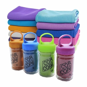 Custom Ice Relaxing Gym Microfiber Ice <b>Cooling</b> Towel for Sport Ice Towel With Bottle - Product Image 4