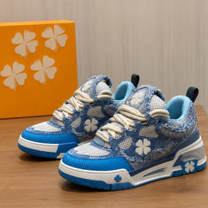 Chaussures de skate plates de luxe pour hommes, de qualité supérieure, style plateforme, pour jeunes hommes et femmes, décontractées, robustes, pour la course et la marche - Product Image 1