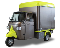 Bar à bière de rue Tricycle de restauration rapide électrique à trois roues vélo glaces café boissons chariot à vendre