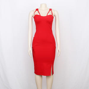 Moda su misura <span class=keywords><strong>cotone</strong></span> taun estate femminile <span class=keywords><strong>vestiti</strong></span> alla moda Sexy delle signore delle donne cadono abiti aderenti - Product Image 4