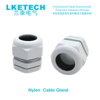 LKETECH Presse-étoupe en nylon M16, étanche IP68, gris, pour câbles de 5 à 10 mm de diamètre extérieur, -40°C à +80°C