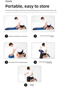 ถุงนอนกันน้ำสองชั้นสำหรับตั้งแคมป์กลางแจ้งหมอนสไตล์ซองแบบหนากันหนาวน้ำหนักเบา - Product Image 6