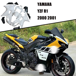 Personnalisation sur mesure - Kit de carénage en ABS blanc non peint pour YAMAHA YZF <span class=keywords><strong>R1</strong></span> <span class=keywords><strong>2000</strong></span> 2001 Carénage en plastique ABS - Product Image 4