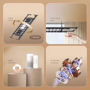 Tendedero eléctrico inteligente para balcón con pantalla completa y luz, tendedero telescópico inteligente para ropa - Product Image 3