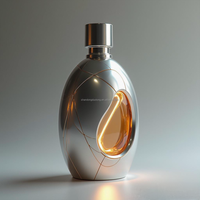 Flacons de parfum vides en verre personnalisés, couleur personnalisée, 50 ml, 100 ml, avec vaporisateur pompe, joint et forme personnalisée
