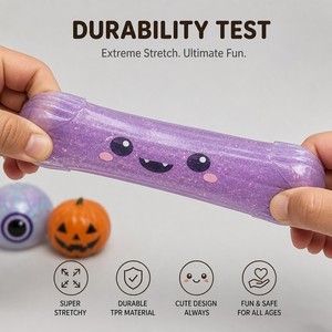Pelota Antiestrés de Calabaza y Fantasma de Halloween Colorida, Juguete Sensorial Blandito para Apretar, Recuerdo de Fiesta, Venta al por Mayor - Product Image 3