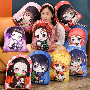 Marchandises Demon Slayer, porte-clés d'anime Kamado Nezuko, Zenitsu Agatsuma, poupée d'oreiller bidimensionnelle, rembourrage en coton PP - Product Image 1