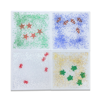 Jouets sensoriels salle de jeux de maternelle dynamique 3D carreaux liquides sensoriels sol liquide pour enfants en bas âge
