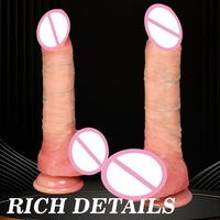 Silikon-Dildo mit Elektrischer Heizung und Teleskopfunktion, 9 Vibrationsmodi, Erwachsenen-Masturbator, Exklusives Sexspielzeug für Frauen