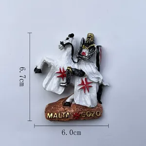 Imán 3D para Refrigerador con Diseño de Caballero Teutónico Medieval, Souvenir Turístico Europeo - Product Image 3