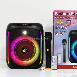 <span class=keywords><strong>IFEI</strong></span>-606 Petit haut-parleur TWS de haute qualité Boombox d'éclairage LED RVB de 6.5 pouces à prix compétitif - Product Image 6