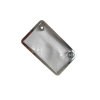 Cadre de plaque d'immatriculation de moto, couvercle de plaque d'immatriculation en plastique transparent et fumé caché
