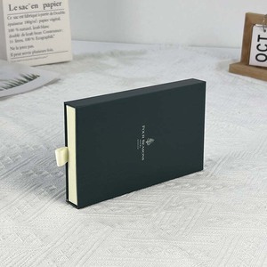 Caja de Regalo de Cartón Rígido con Tapa Deslizante y Logotipo Personalizado, Caja Pequeña con Cinta para Joyería, Velas, Cosméticos, con Grabado - Product Image 3
