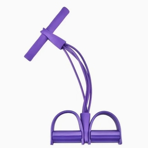 Tập thể dục kháng Workout ban nhạc Ống Exerciser ĐẠP 4 ngồi-board dây kéo giãn nở đàn hồi ban nhạc Yoga Pilates ngực giãn nở - Product Image 3