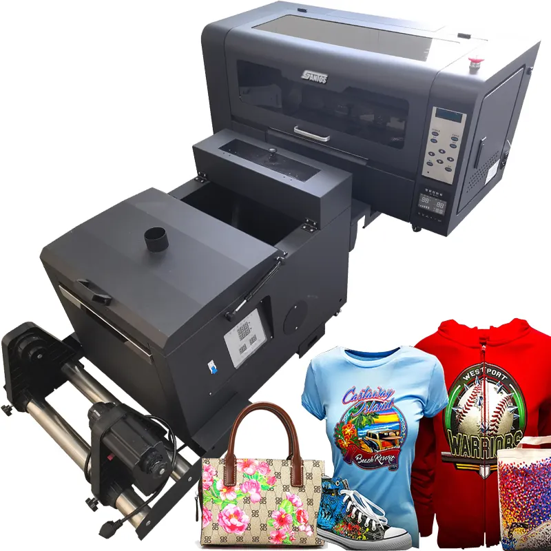 XP600 baskı kafası ile 30cm T-shirt DTF mürekkep püskürtmeli yazıcı