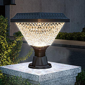 Lampe <span class=keywords><strong>solaire</strong></span> avec minuterie, éclairage de chemin paysager, lampes de poteau de clôture, villa lumineuse, cour, télécommande pour lampe de rue <span class=keywords><strong>solaire</strong></span> IP65, jardin - Product Image 1