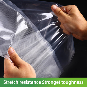 Sac sous vide alimentaire personnalisé transparent gaufré, scellé sur 3 côtés, en nylon et plastique PE, pour <span class=keywords><strong>jambon</strong></span>, bacon, thon, saucisse, fruits <span class=keywords><strong>de</strong></span> mer - Product Image 5