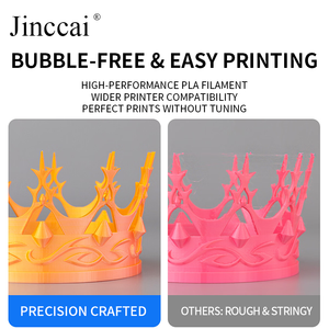 เส้นพลาสติก PLA คุณภาพสูง ขนาด 1.75 มม. สำหรับพิมพ์ 3 มิติ ยี่ห้อ Jinccai ขายส่ง 1 กก. ความเหนียวสูง ไม่พันกัน - Product Image 6