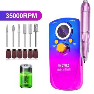 Taladro para <span class=keywords><strong>uñas</strong></span>, máquina <span class=keywords><strong>de</strong></span> manicura, máquina <span class=keywords><strong>de</strong></span> pedicura, Kit <span class=keywords><strong>de</strong></span> archivo <span class=keywords><strong>de</strong></span> <span class=keywords><strong>torno</strong></span> <span class=keywords><strong>de</strong></span> <span class=keywords><strong>uñas</strong></span> eléctrico profesional recargable, taladro <span class=keywords><strong>de</strong></span> 35000 RPM para <span class=keywords><strong>uñas</strong></span> - Product Image 5